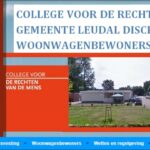 12 januari 2017. Leudal discrimineert woonwagenbewoners oordeelt College voor de Rechten van de Mens