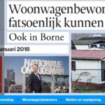16 januari 2018. Woonwagenbewoners willen fatsoenlijk kunnen wonen. Ook in Borne.
