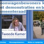 26 oktober 2018. Woonwagenbewoners komen in actie met demonstraties en brieven aan de gemeenteraad.